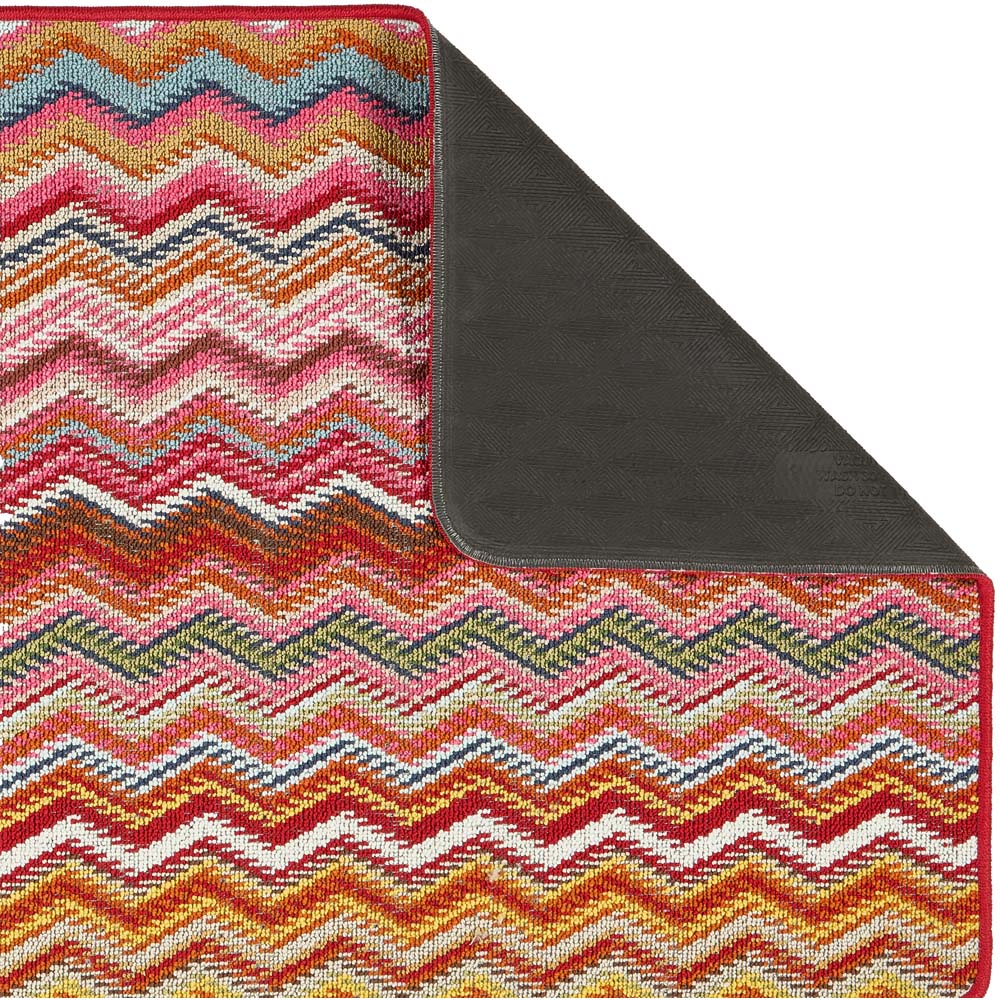 My Mat Candy Multicolour Bright Zig Zag Stain Resistant Mat 67 x 200cm Image 3