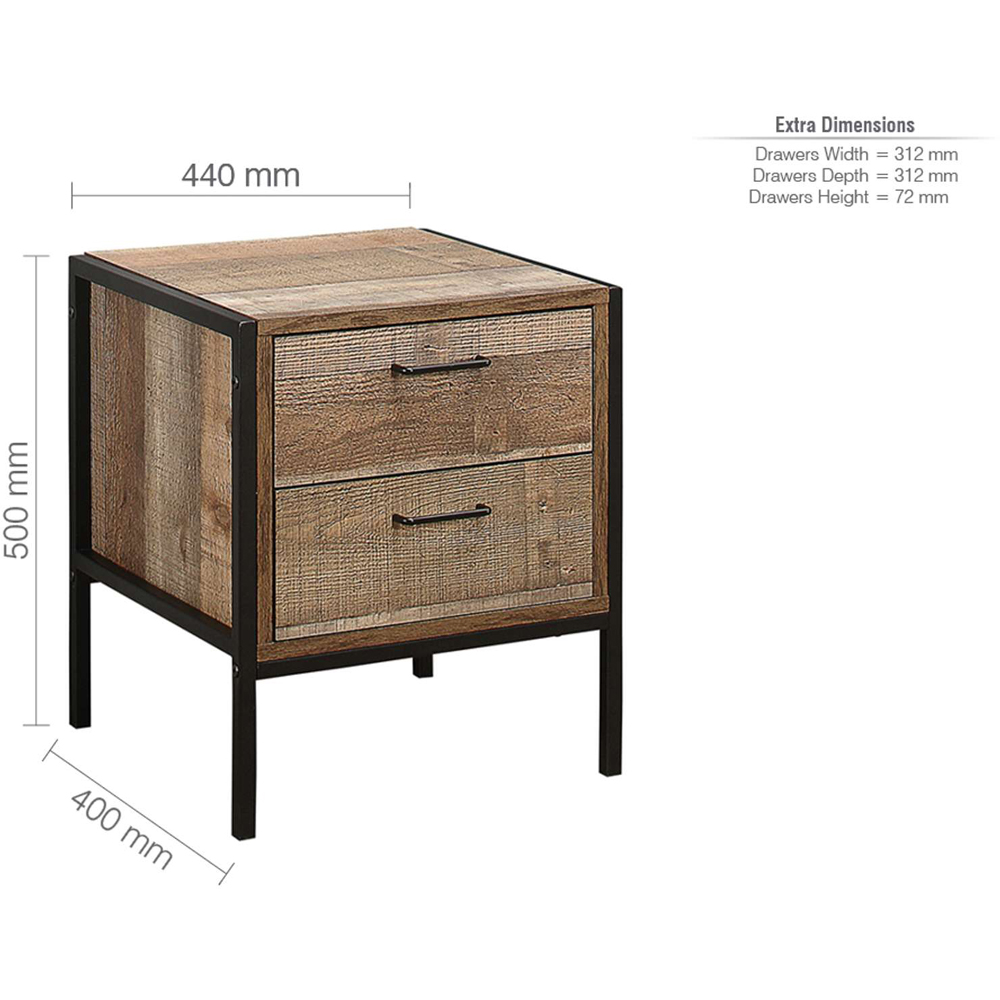 Birlea Urban Wood Effect 4 Piece Bedroom Furniture Set Image 8