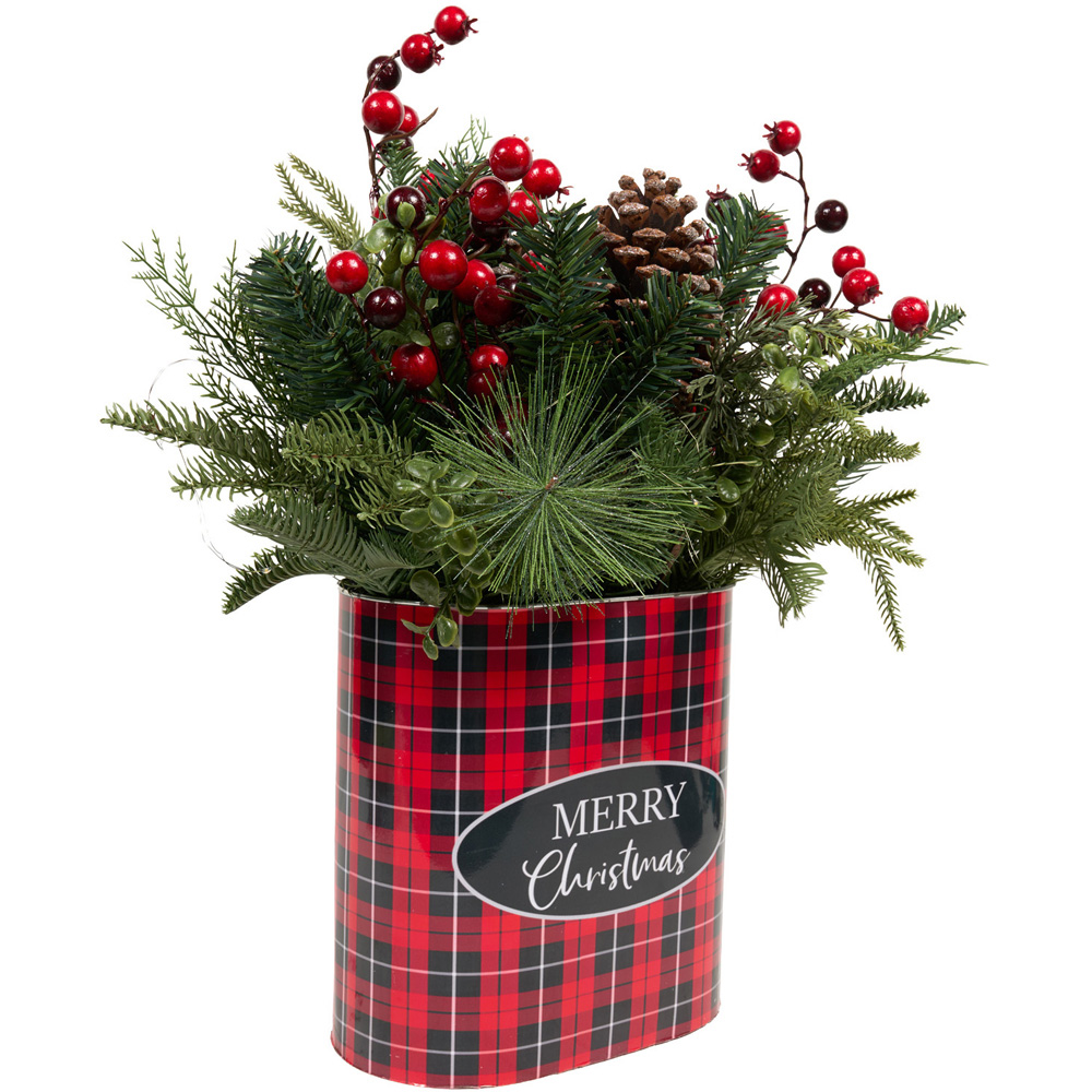 Merry Christmas Tartan Floristry Image 6