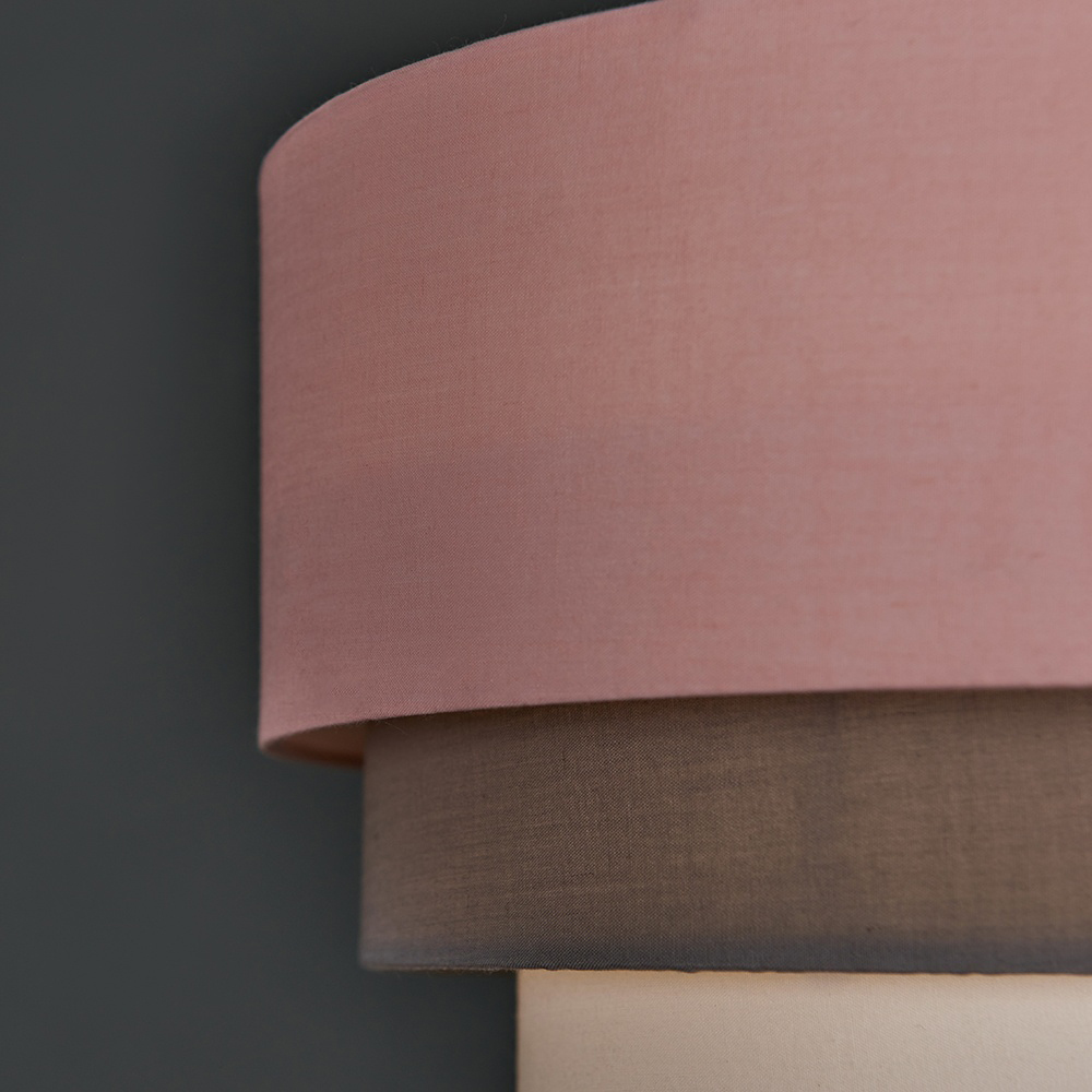 ValueLights Aztec 3 Tier Pink Fabric Ceiling Light Shade Image 4