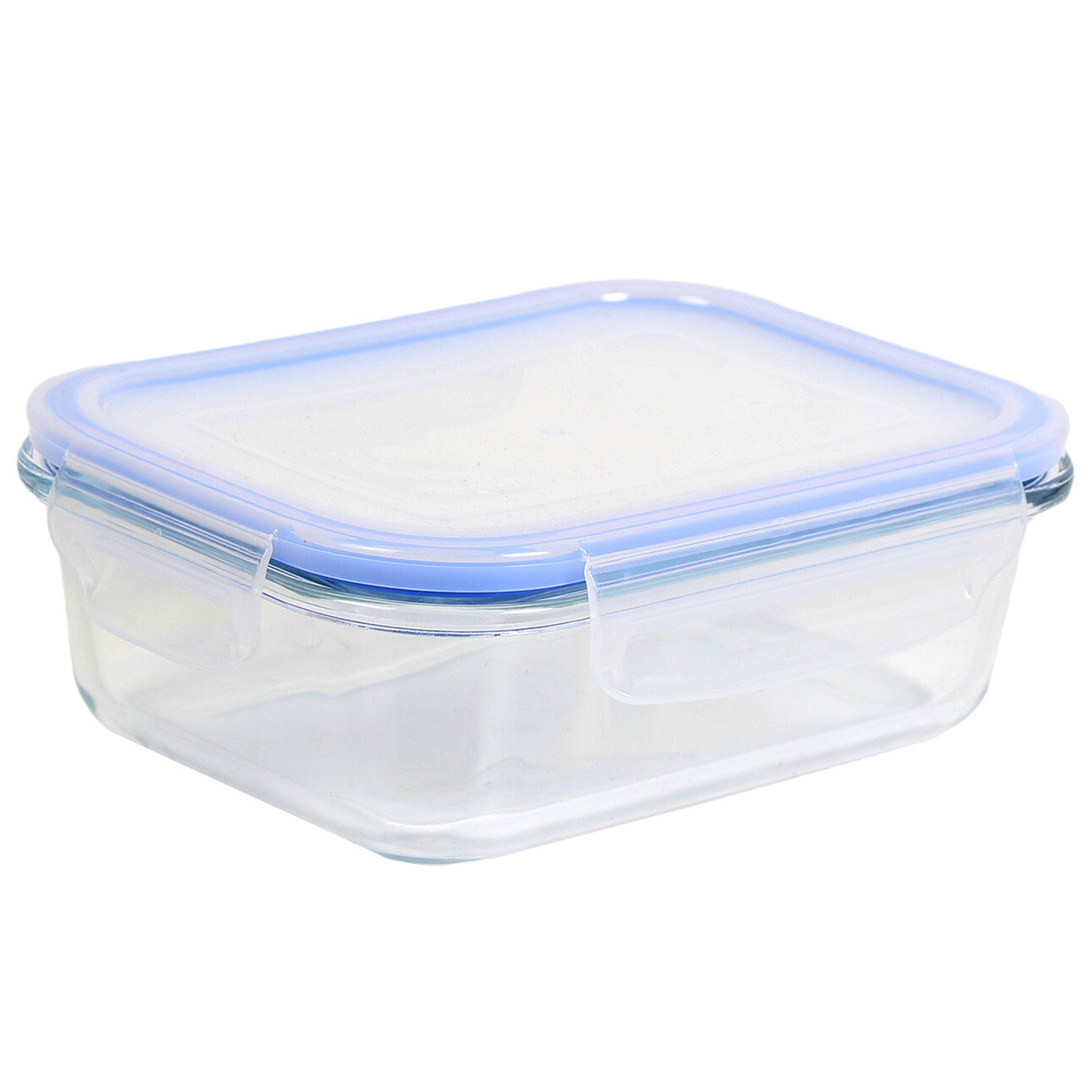 17.8cm Rectangle Glass Food Container with Lid Image