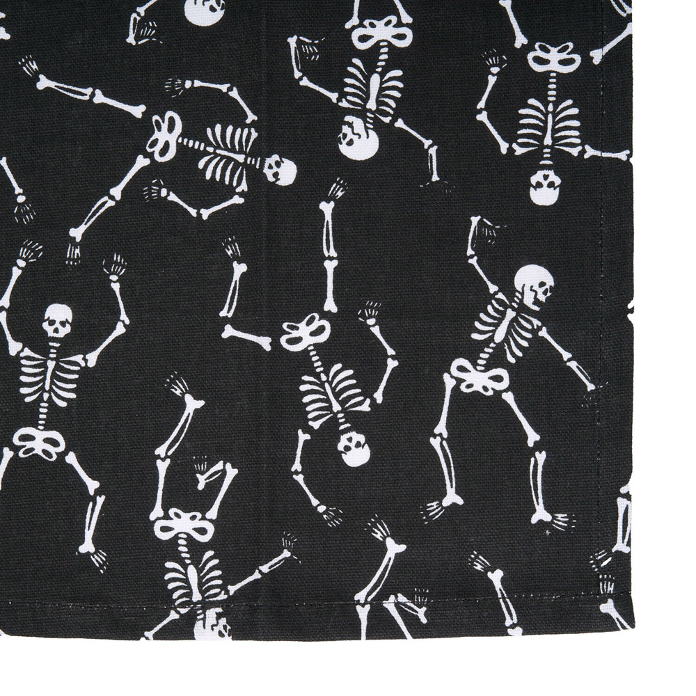 Pack of 3 Dancing Skeletons Tea Towels Black Image 5