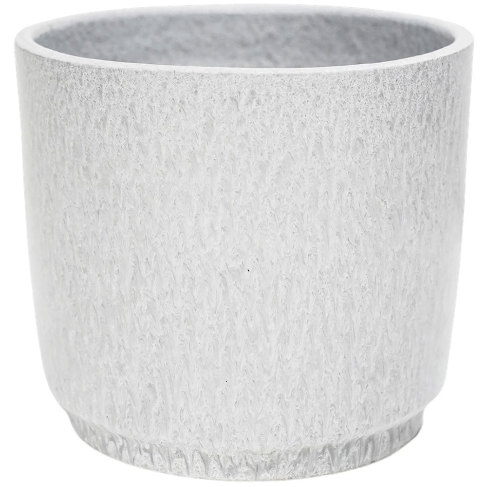 Ivyline Wesley White Marble Planter 22 x 26cm Image 1