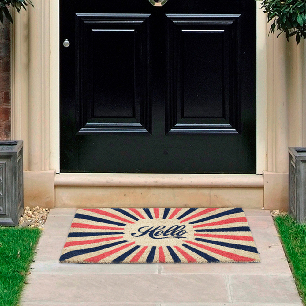 Coco & Coir Hello Dazzle Coir Door Mat 45 x 75cm Image 2