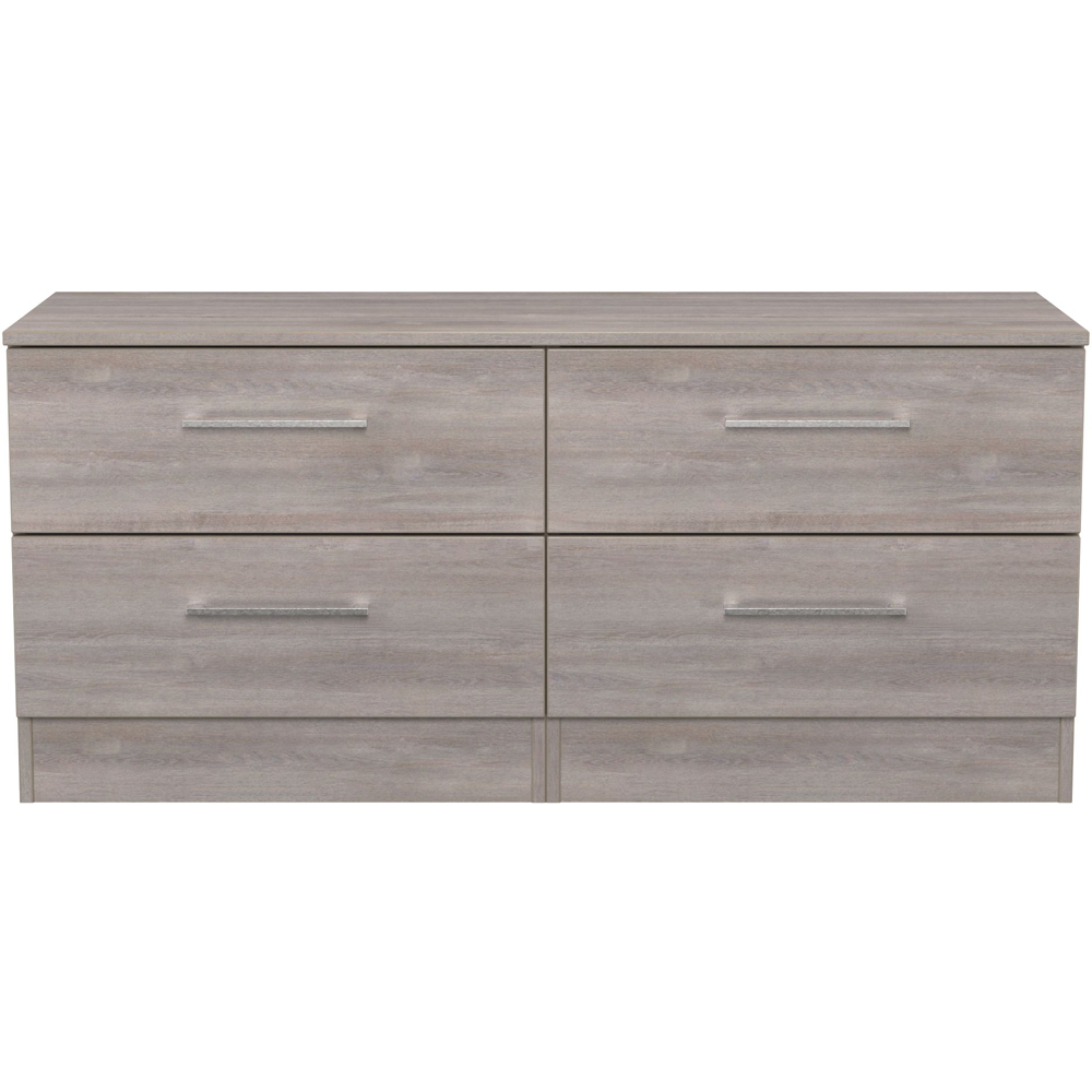 Crowndale Worcester 4 Drawer Grey Oak Bed Box Ready Assembled Image 2