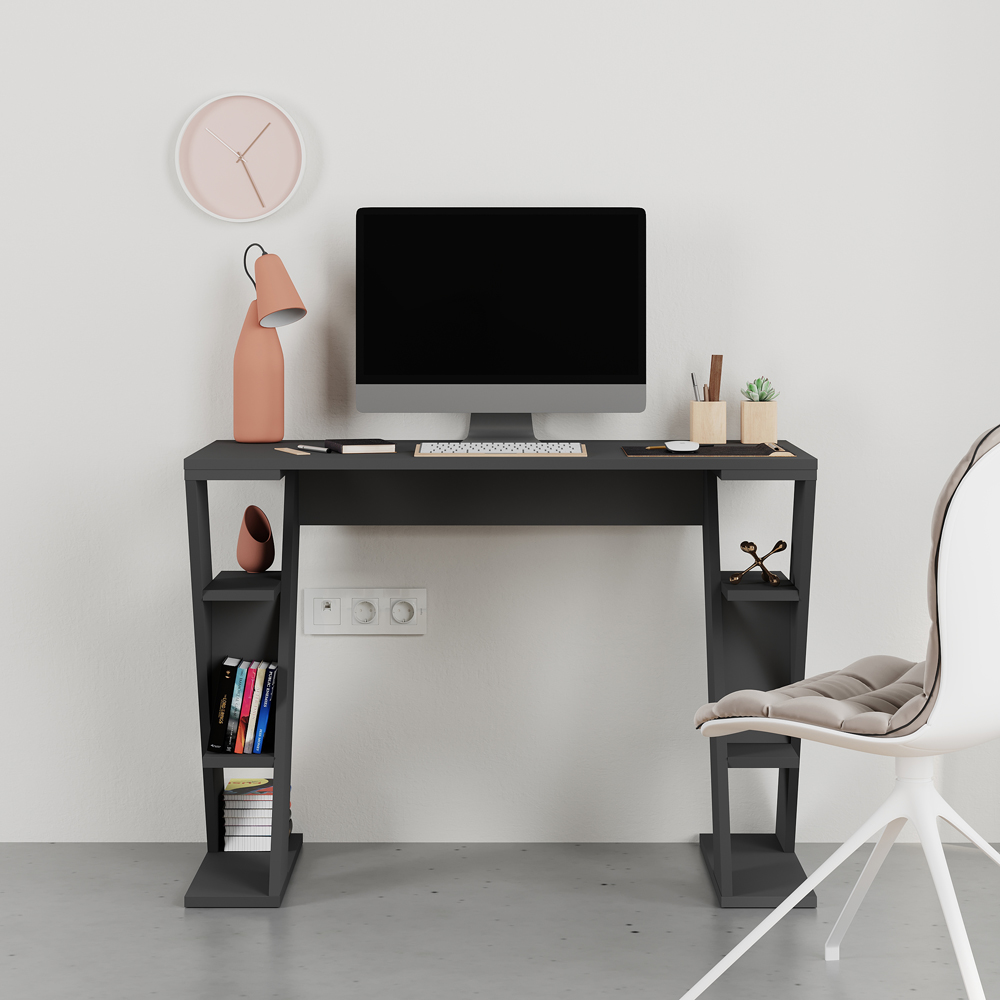Decortie Papillon 6 Shelf Desk Anthracite Image 4