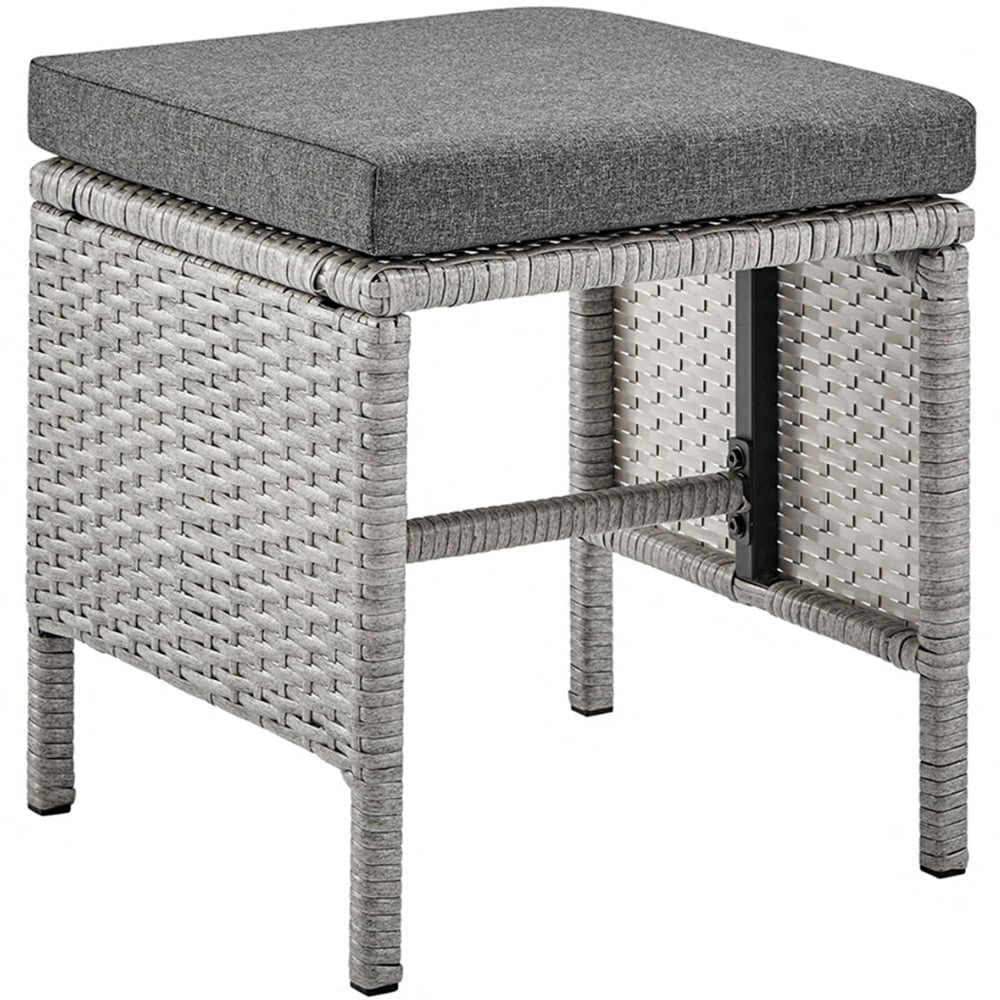 Home Detail Roma 7 Seater Dark Grey Rattan Sofa Set with Cover Image 5