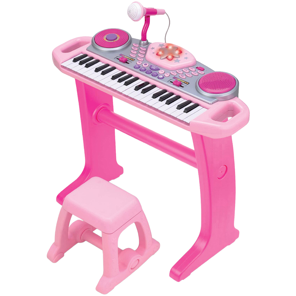 Winfun Disco Beat Bop Pink Keyboard Kids Rock Star Set Image 1