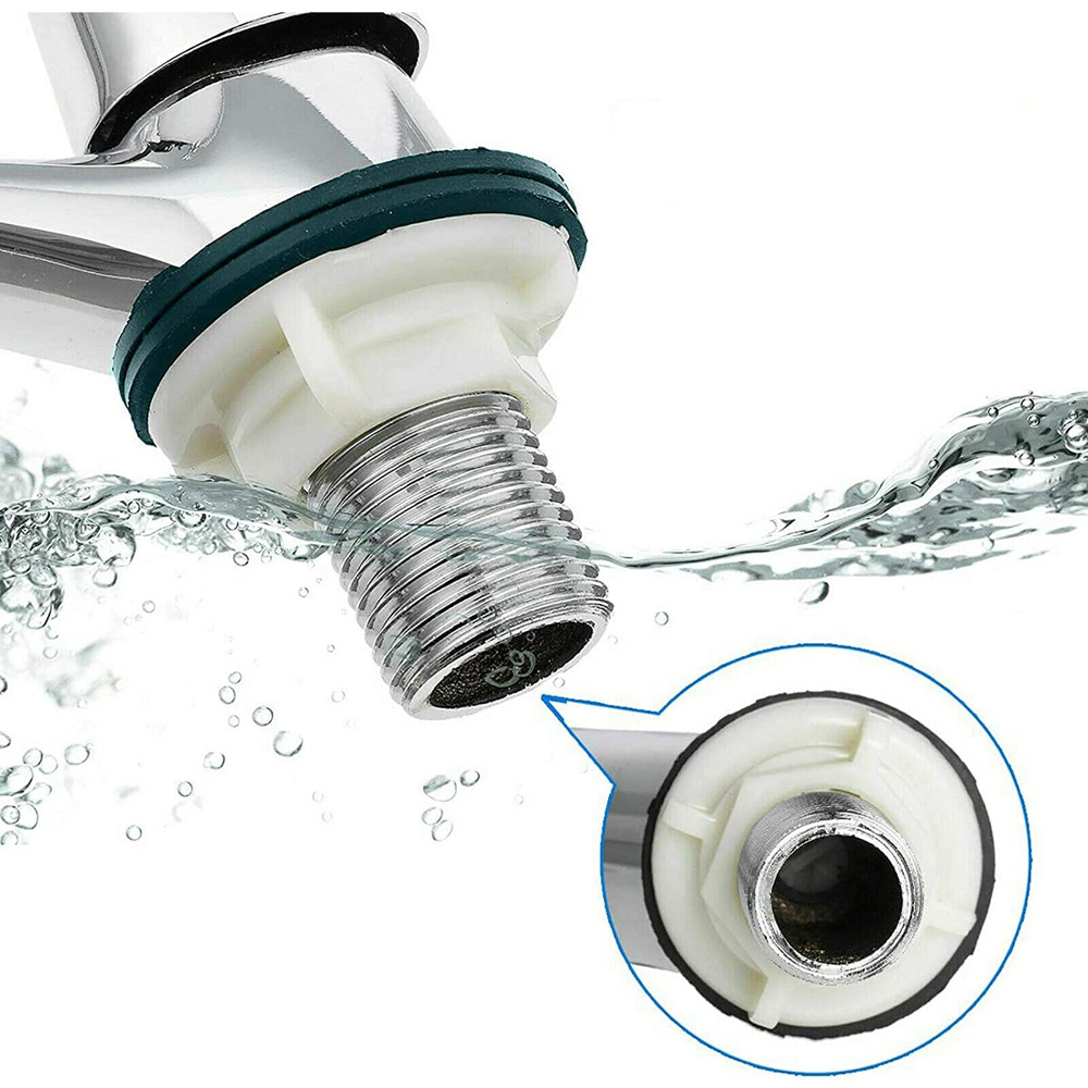 ATEK Chrome Hot and Cold Basin Sink Pillar Tap 1/2 inch 2 Pack Image 4