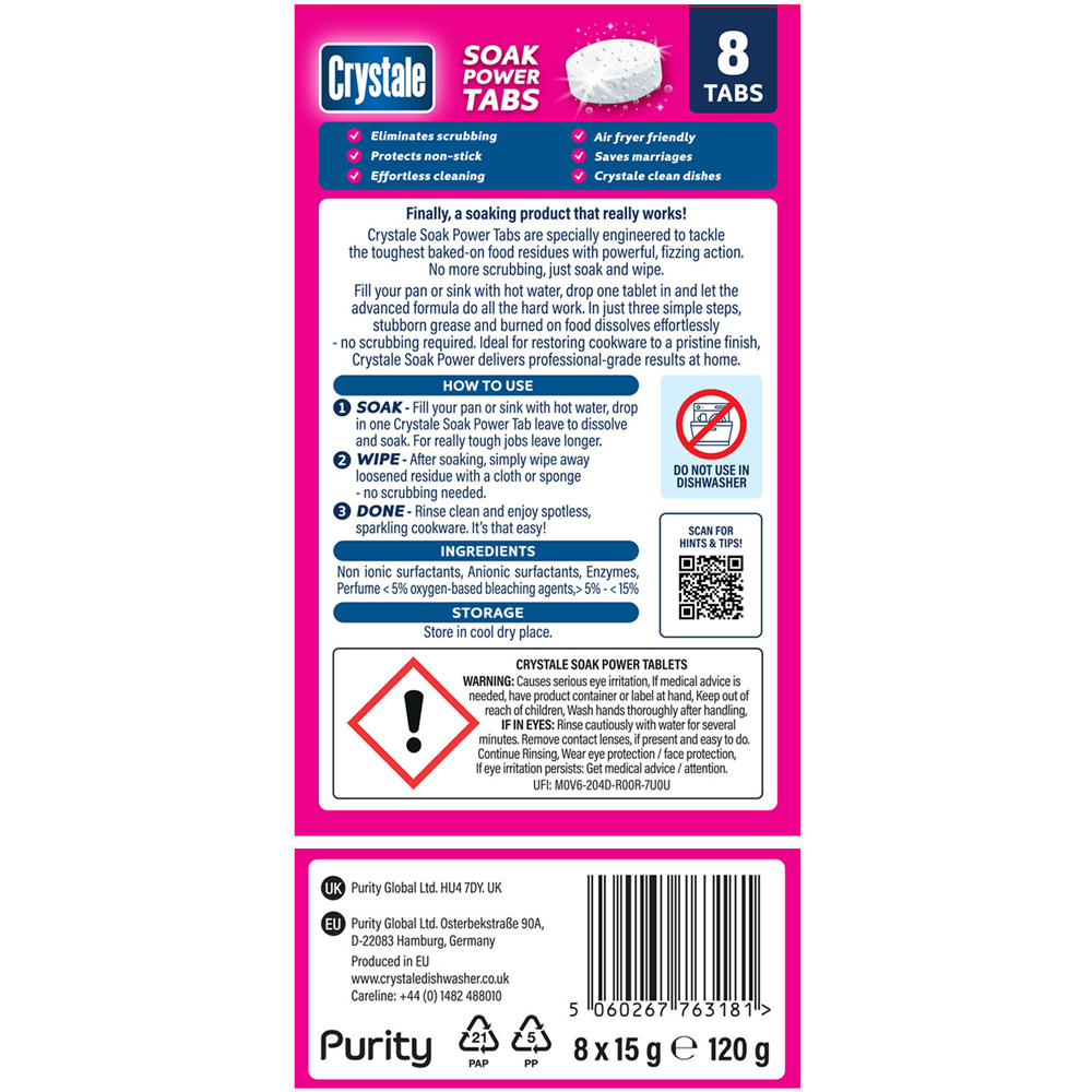 Pack of 8 Crystale Soak Power Tabs Image 2