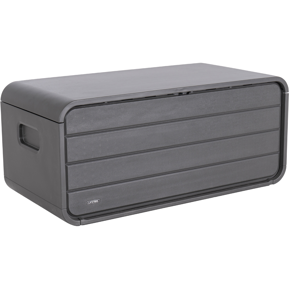Lifetime Products 515L Dark Grey Modern Outdoor Storage Deck Box Image 1