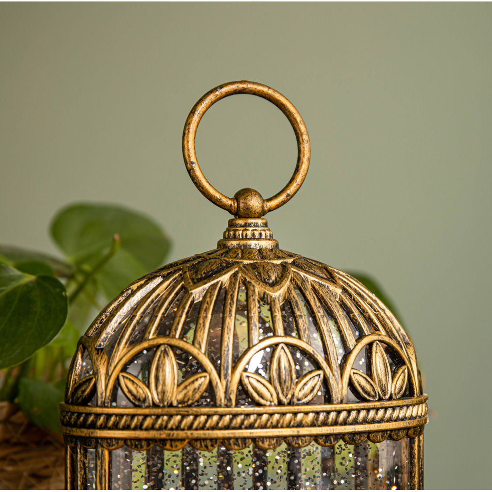 Samuel Alexander Warm White LED Light Up Christmas Robin Scene Water Spinner 24cm Image 3