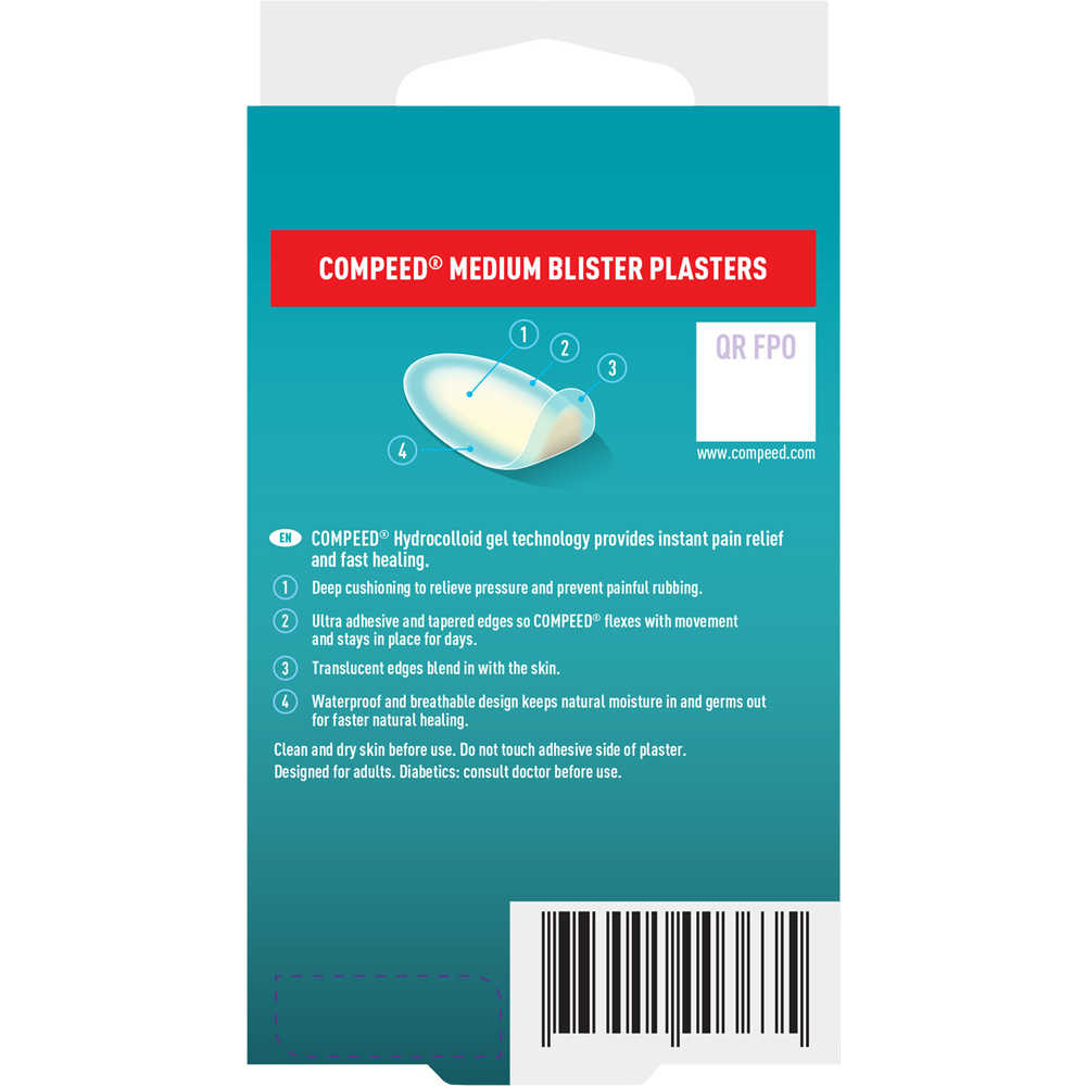 Pack of 4 Compeed Medium Blister Plasters Image 2
