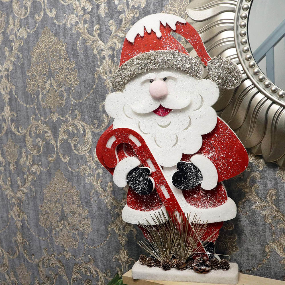 Shatchi Red Santa Tabletop Figures Image 2