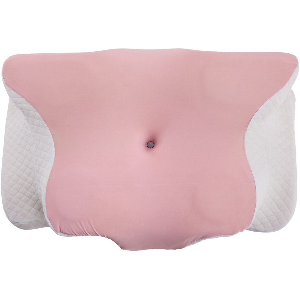 Living and Home Pink and White Butterfly Memory Foam Pillow 62 x 37cm Image 4