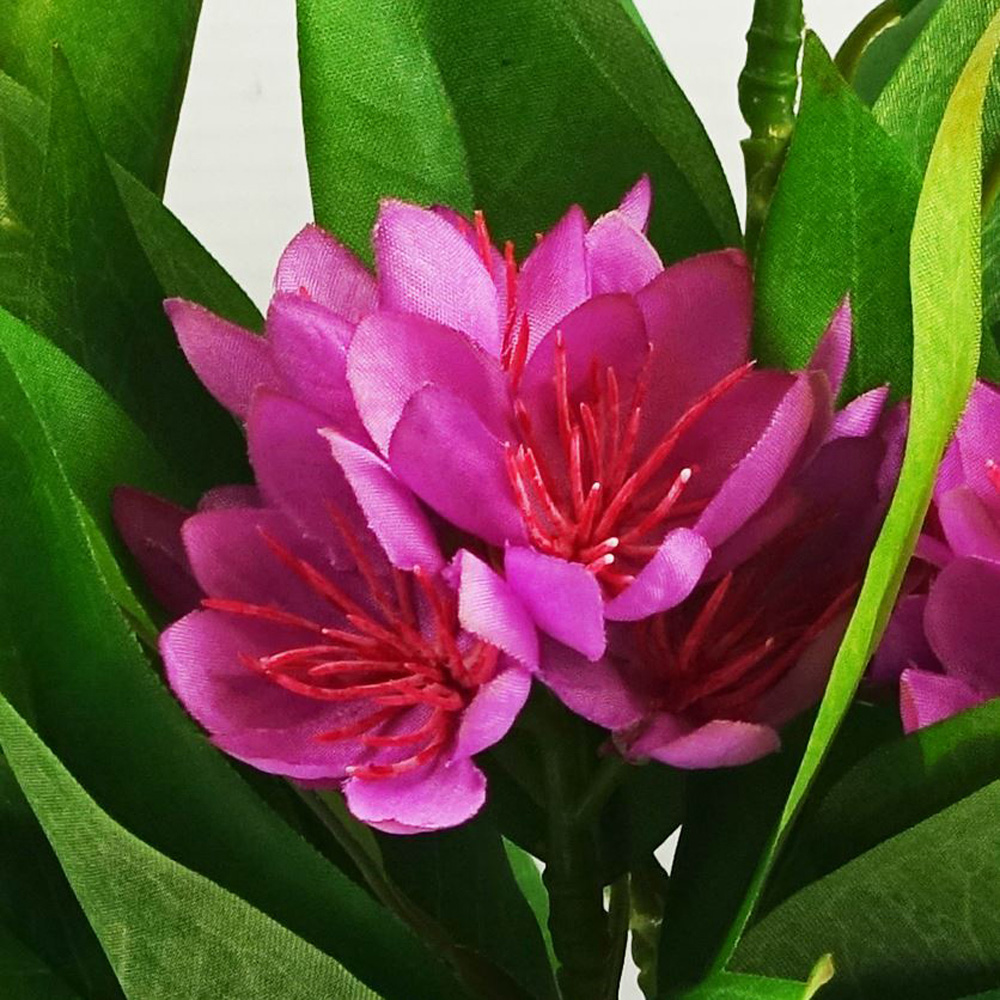 Leaf Dark Pink Flower Freesia Artificial Plant 18cm Image 2
