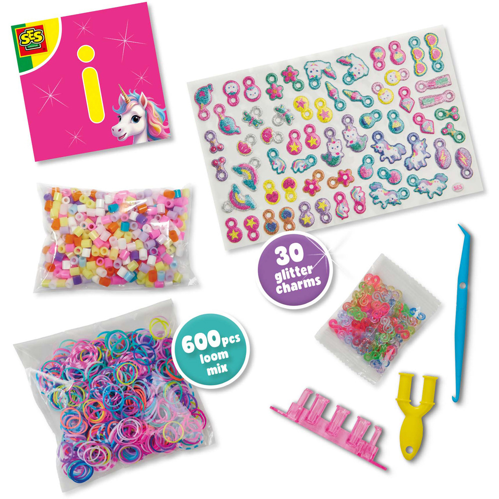 SES Creative Unicorn Loom Charm Bracelets Kit Image 2