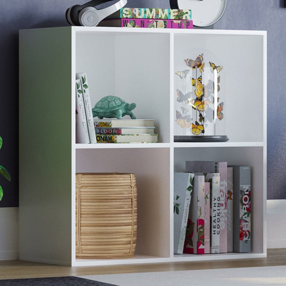 Vida Designs Durham 2 x 2 White Cube Storage Unit Image 1