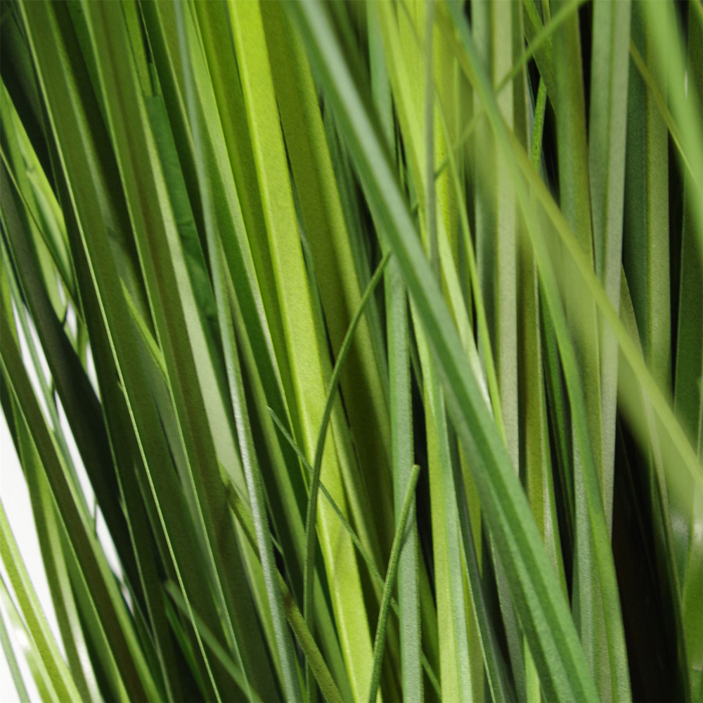 Leaf Extra Large Grass Artificial Plant with Gold Metal Planter 130cm Image 3