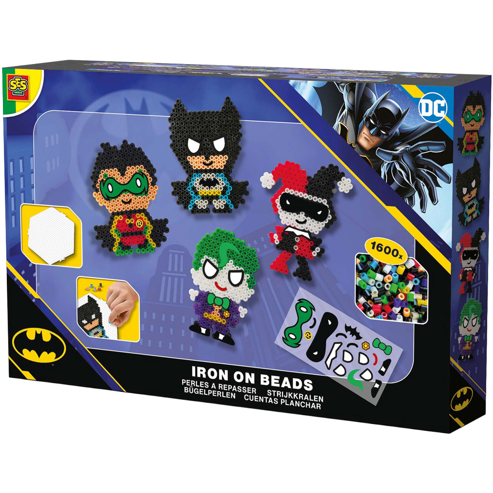 SES Creative DC Batman Figures Iron On Bead Set 1600 Piece Image 1