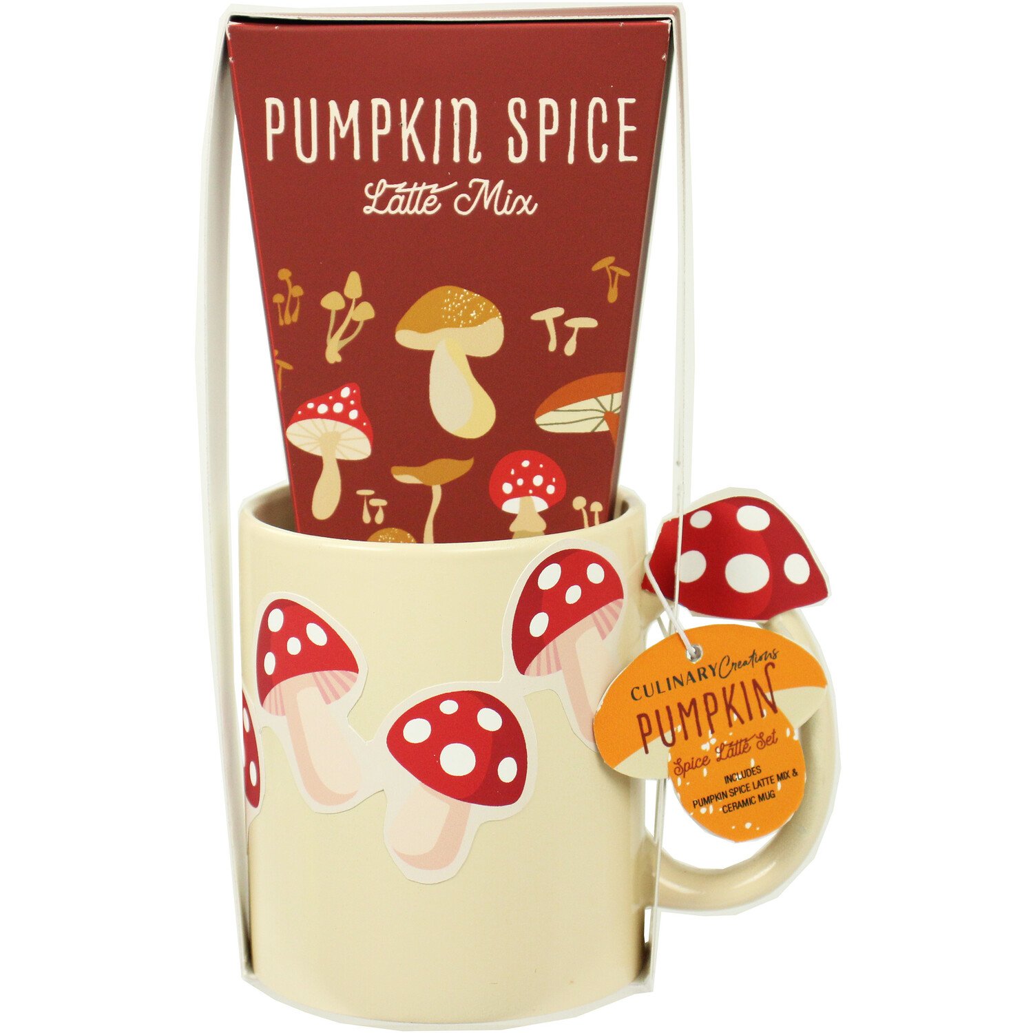 Mushroom Mug Set - White Image