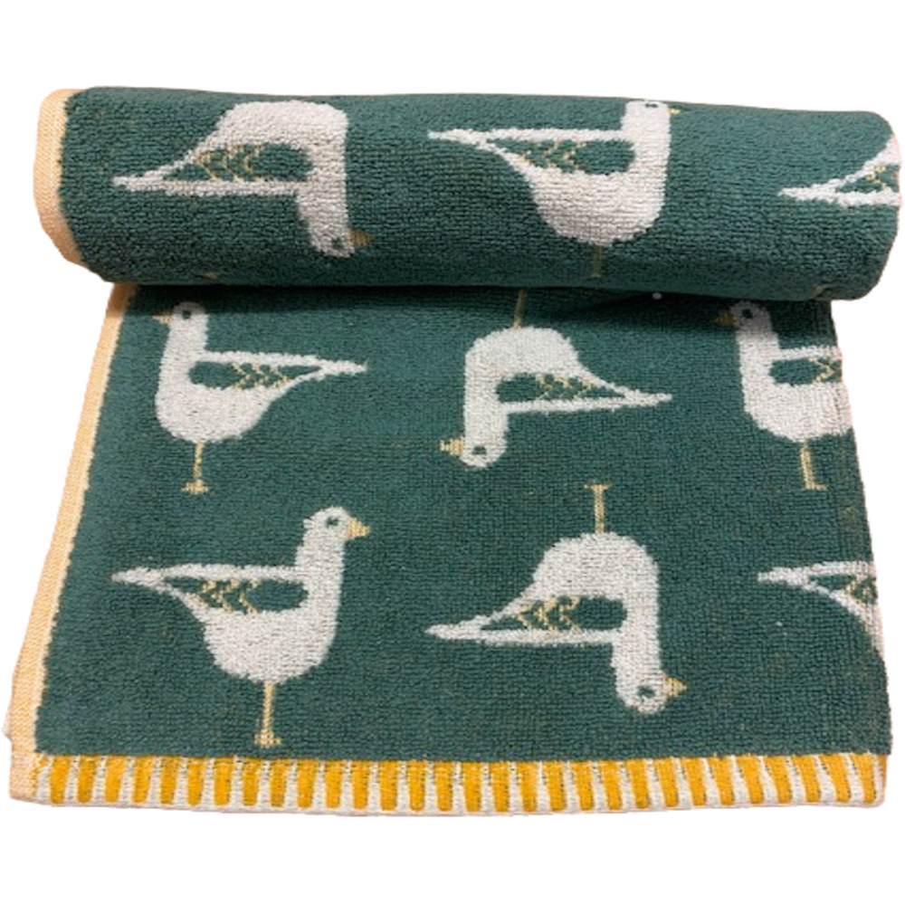 Bellissimo Sea Gull Green Turkish Cotton Bath Towel Image 1