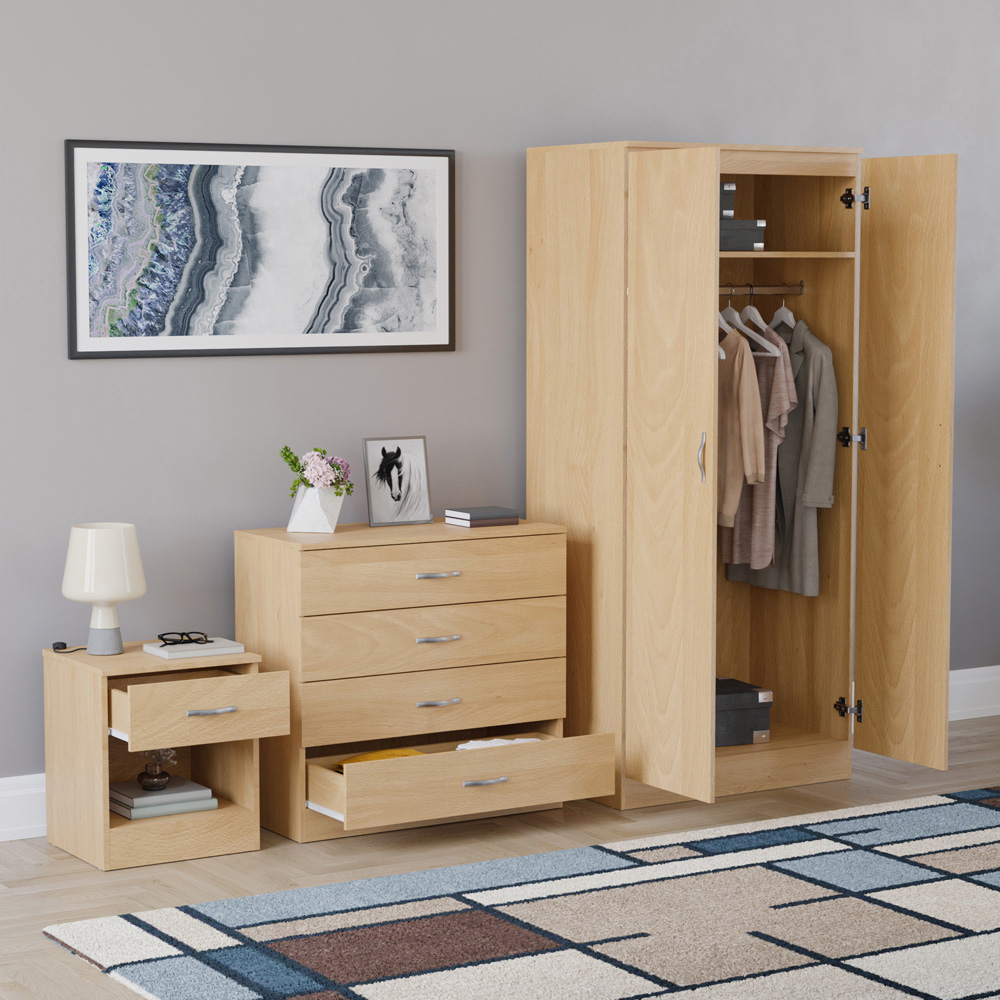 VIDA DESIGNS Riano Pine 3 Piece Bedroom Furniture Set Image 5