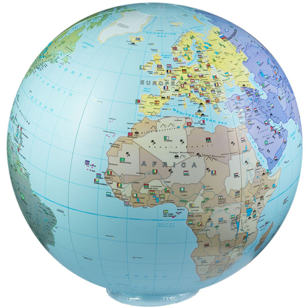 Caly XXL World Political Globe 85cm Image 1