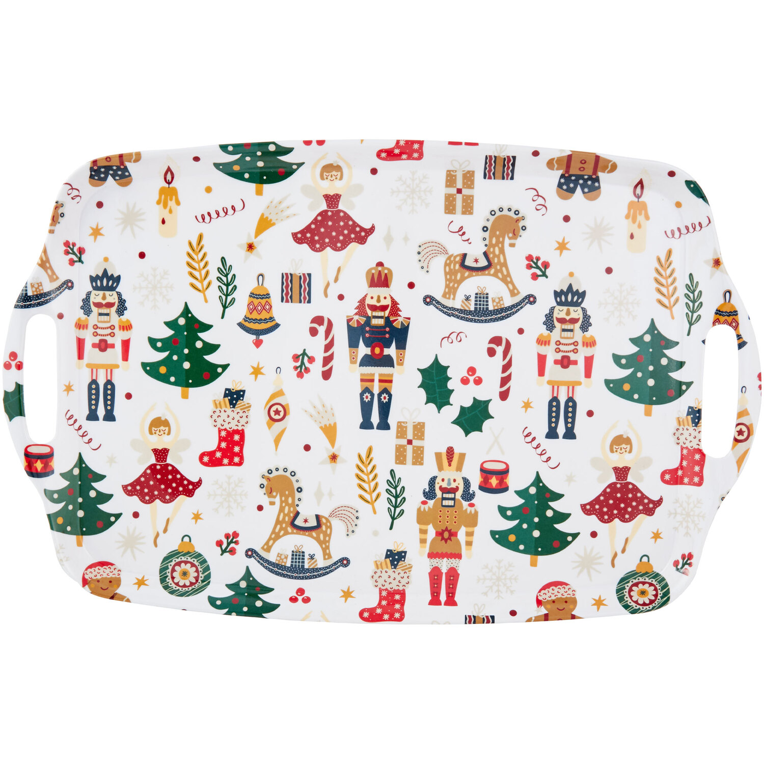 Christmas Print Large Tray Image 1