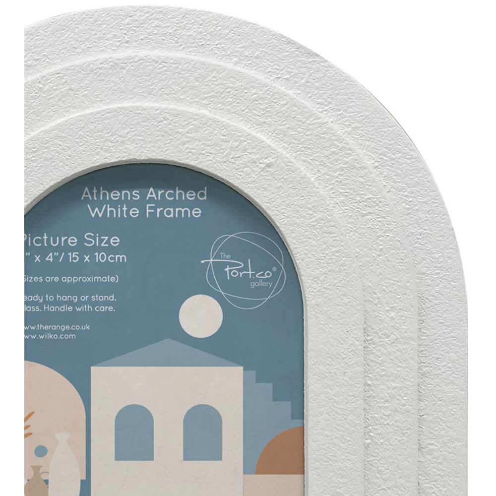 Athens Arched Photo Frame White Image 3
