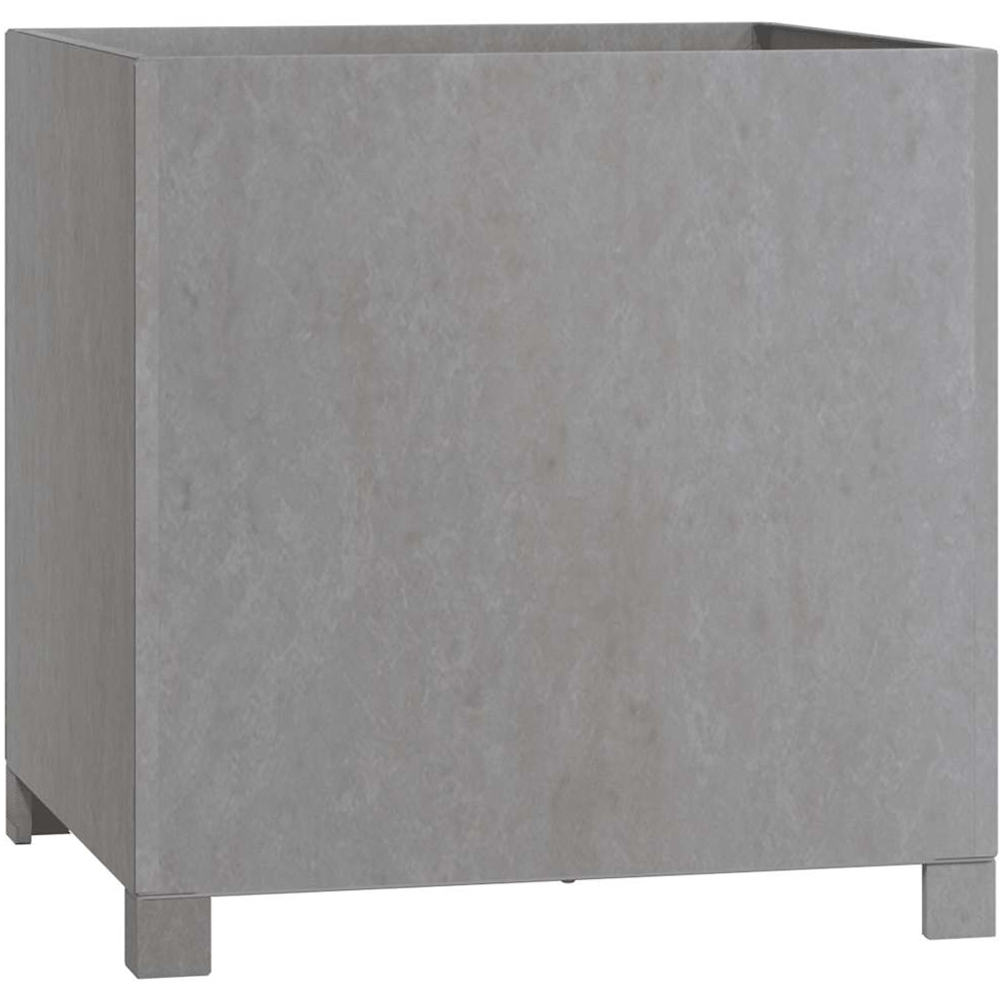 vidaXL Brown Corten Steel Garden Planter with Legs 50 x 50 x 50cm Image 3
