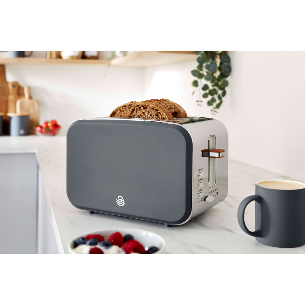 Swan Nordic EEJB149 Grey 2 Slice Toaster and 1.7L Kettle Bundle Image 2