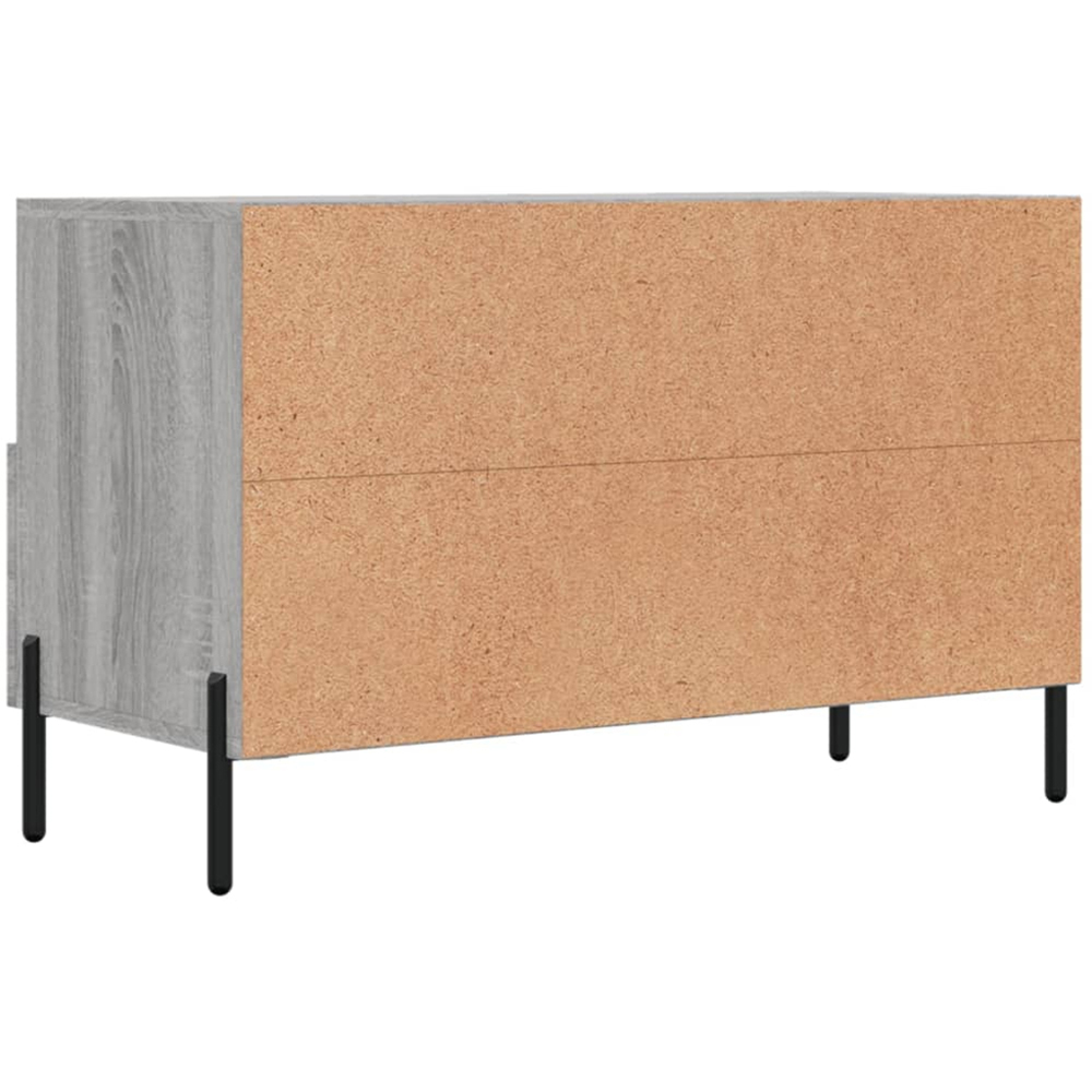 vidaXL 2 Door 2 Shelf Grey Sonoma TV Cabinet Image 8