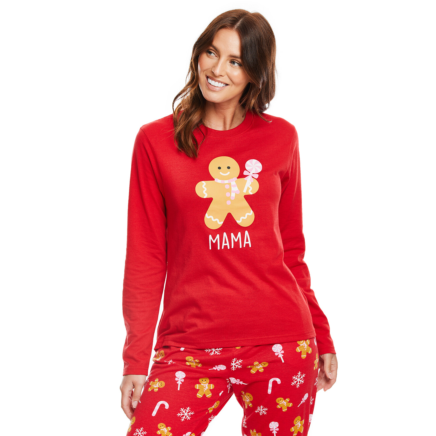 Mama Gingerbread Red Loungewear Set 18 to 20 Image 2