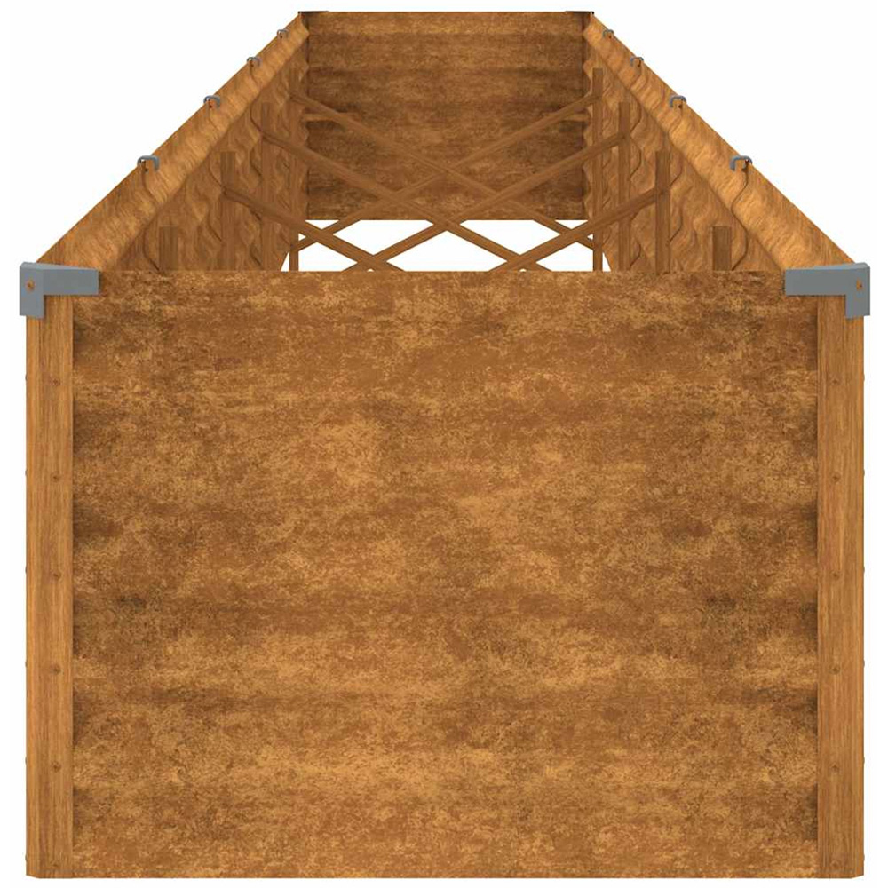 vidaXL Corten Steel Large Brown Garden Raised Bed 482 x 50 x 36cm Image 3