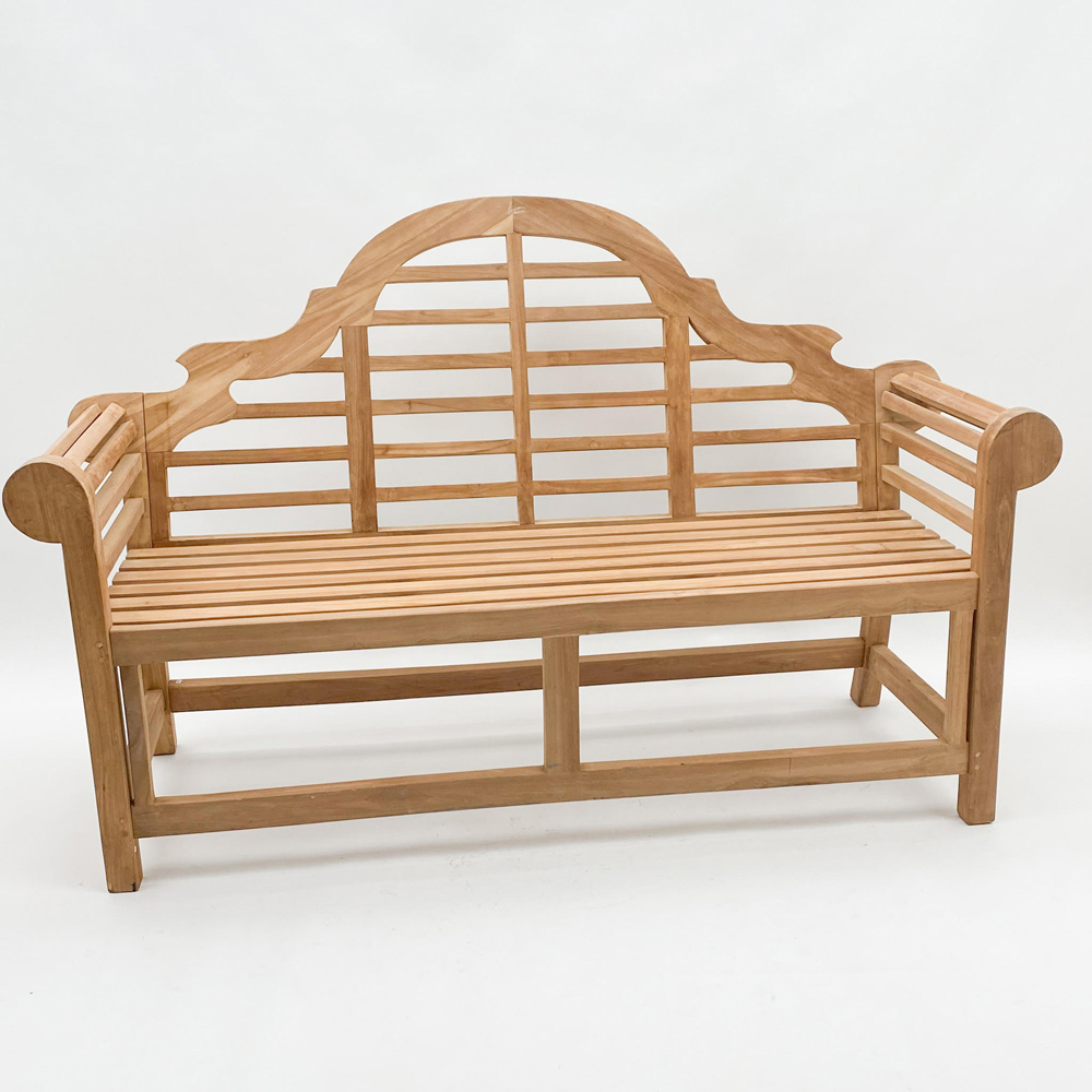 Acacia Home Lutyen 3 Seater Natural Wood Garden Bench Image 2