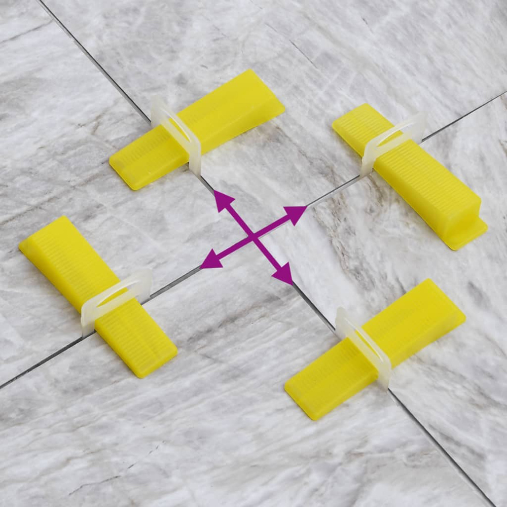 Wallplus Transparent Tile Levelling Clip 1mm 2500 Pack Image 6