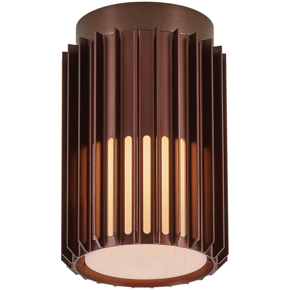 Nordlux Aludra 7 inch Seaside Brown Metallic Ceiling Light Image 1
