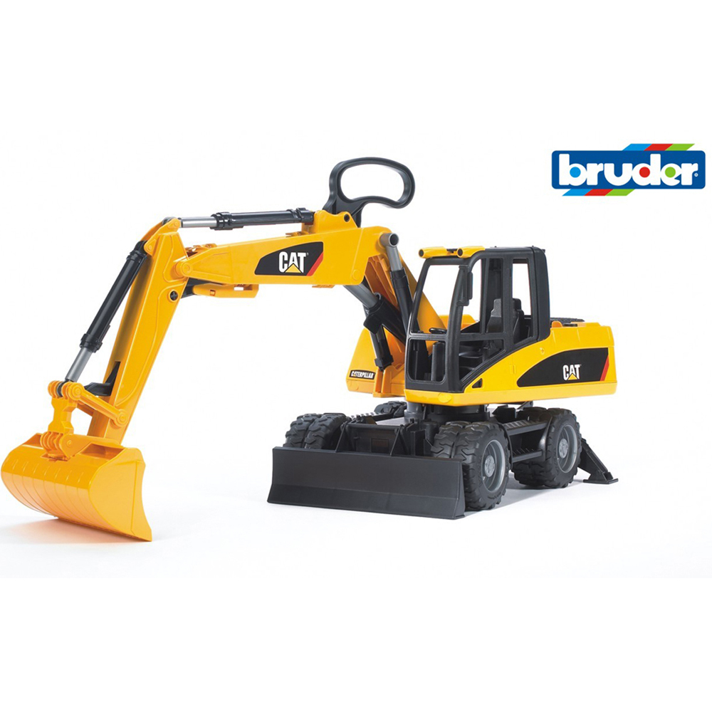 Bruder Kids Cat Wheel Construction Loader with Excavator Playset Model Image 9