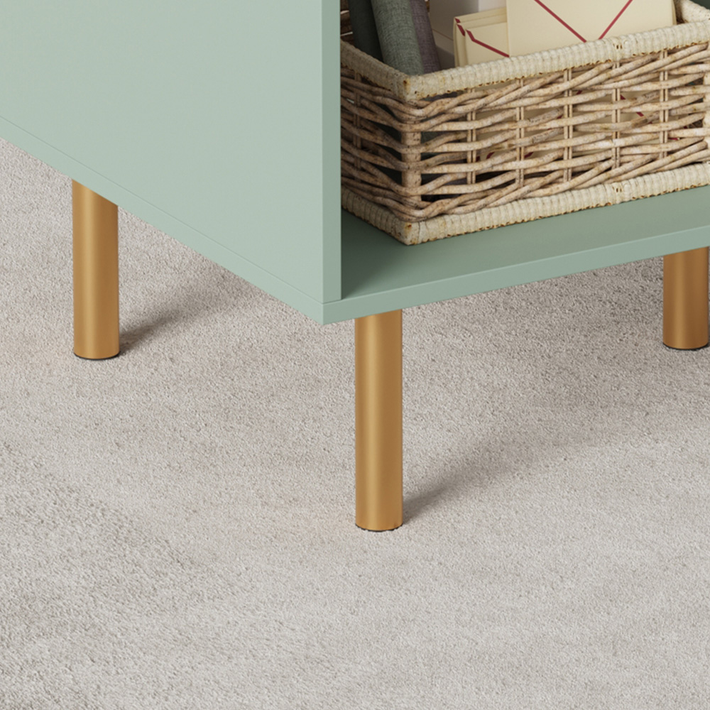 FurnitureHMD Single Drawer Single Shelf Green Coffee Table Image 7