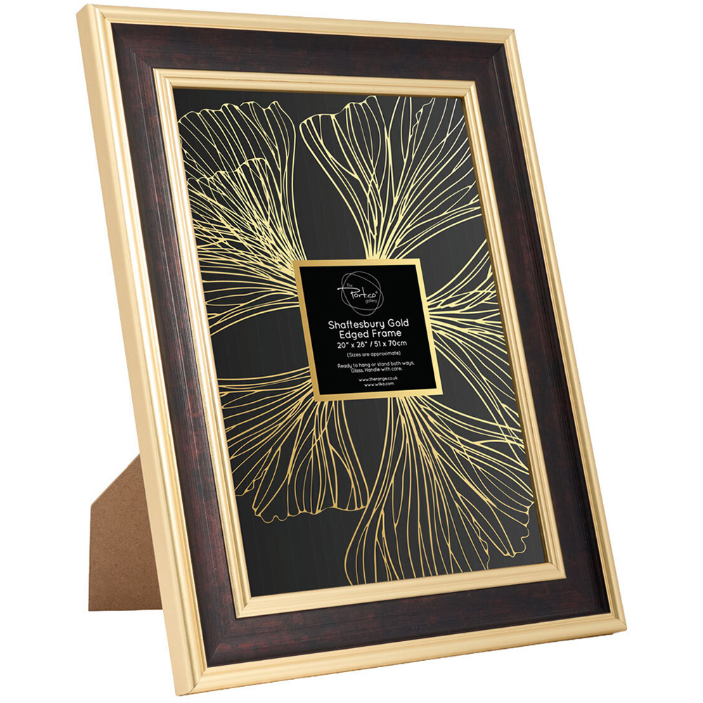 Shaftesbury Gold Edged Frame Black 20 x 28inch Image 1