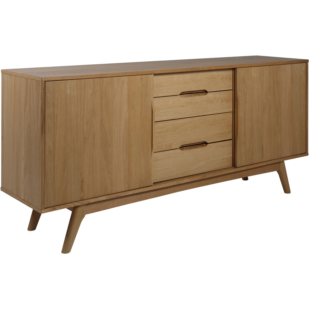 Florence Marte 2 Door 4 Drawer Oak Sideboard Image 2