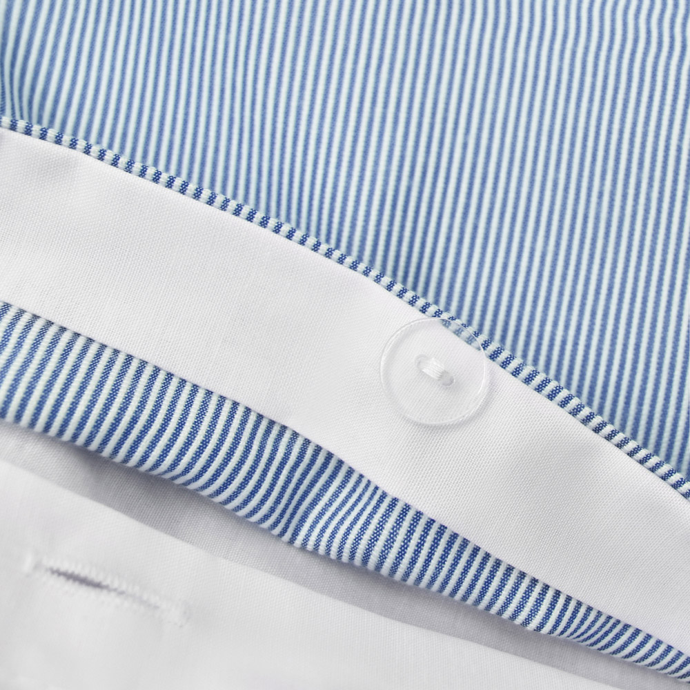 Sweet Dreams Lincoln King Size Blue Stripes Duvet Set Image 4