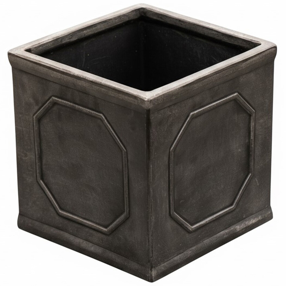 Large Square Regency Planter Grey Image 1