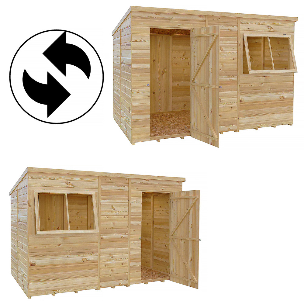 Shire GB 10 x 6ft Shiplap Pent Garden Shed Image 5