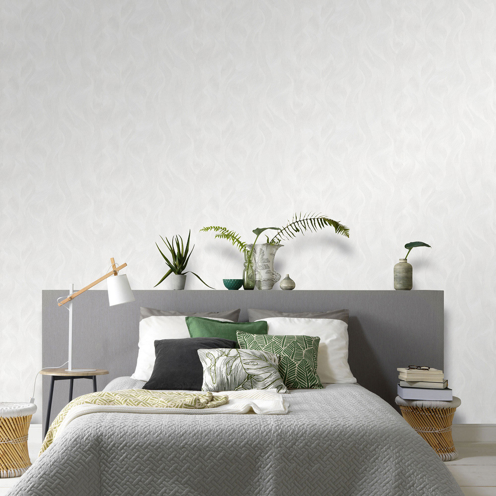 Galerie Elle Decoration Grey and Cream Wallpaper Image 2