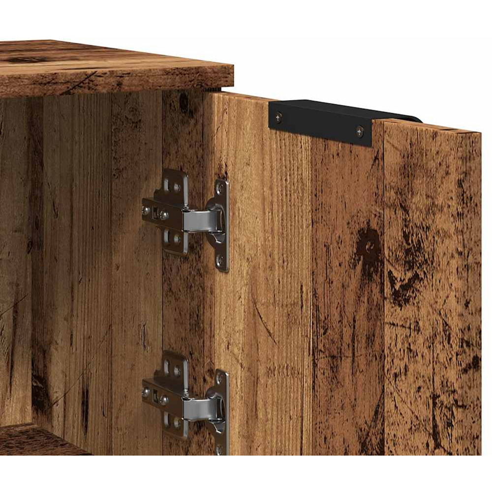 vidaXL 2 Door Old Wood Sideboard Set of 2 Image 7
