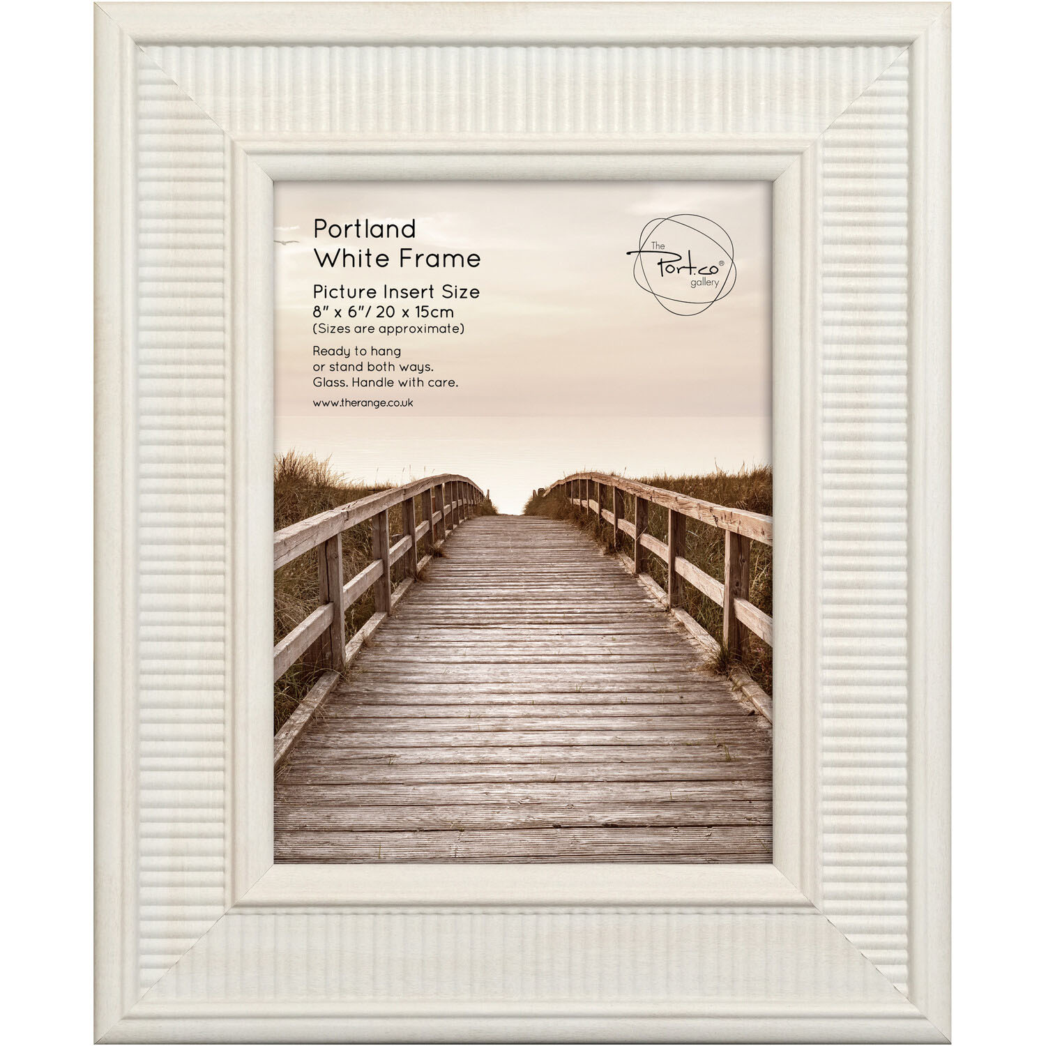 The Port. Co Gallery Portland White Photo Frame 8 x 6 inch Image 1