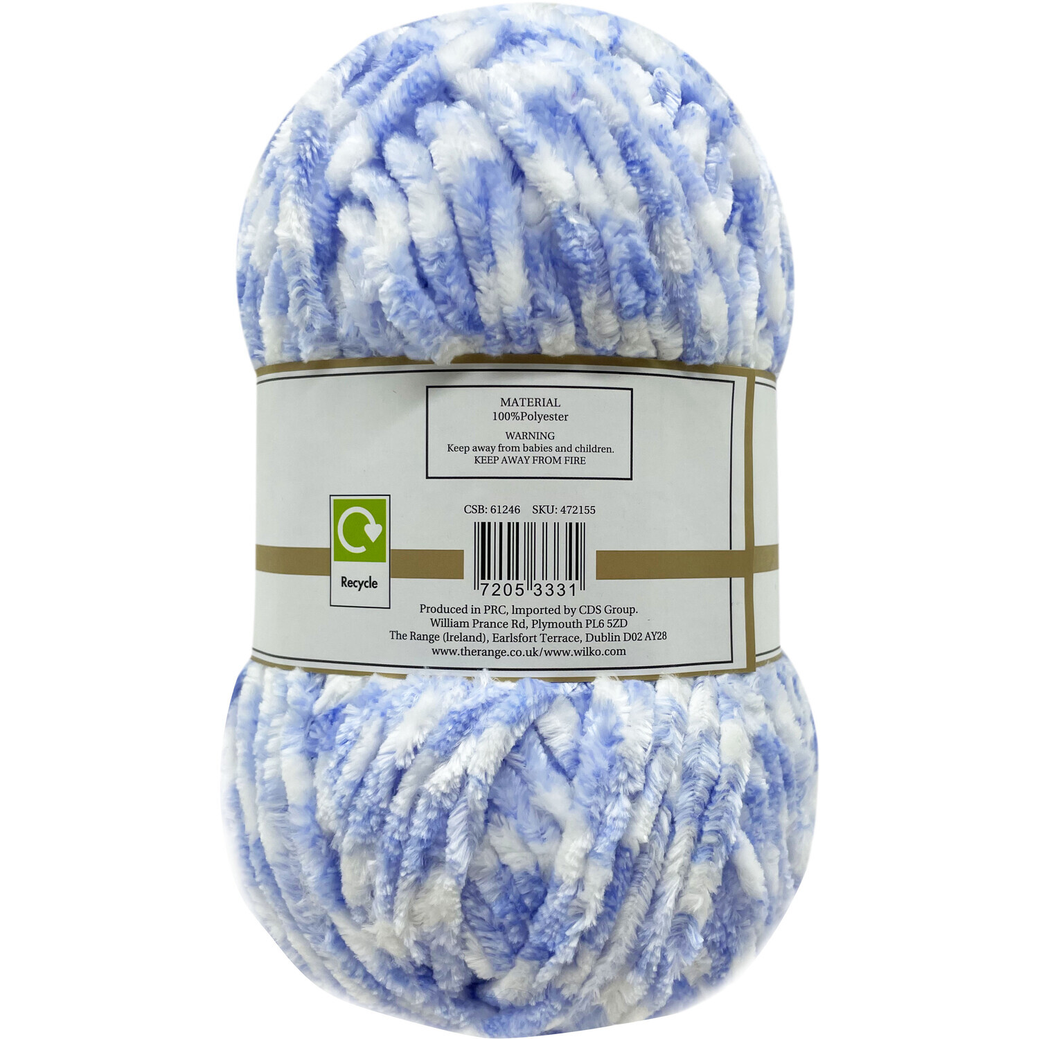 Purple Multi Colour Chenille Yarn Image 4