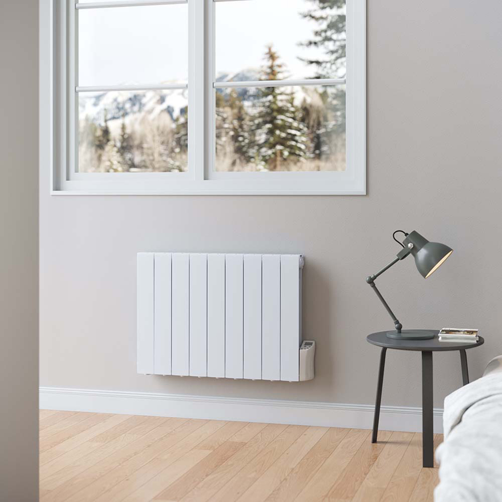 Living and Home White Electric Oil Filled Radiator Space Heater 1500W Image 2